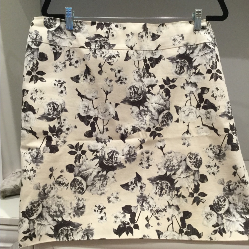 Touile print straight skirt